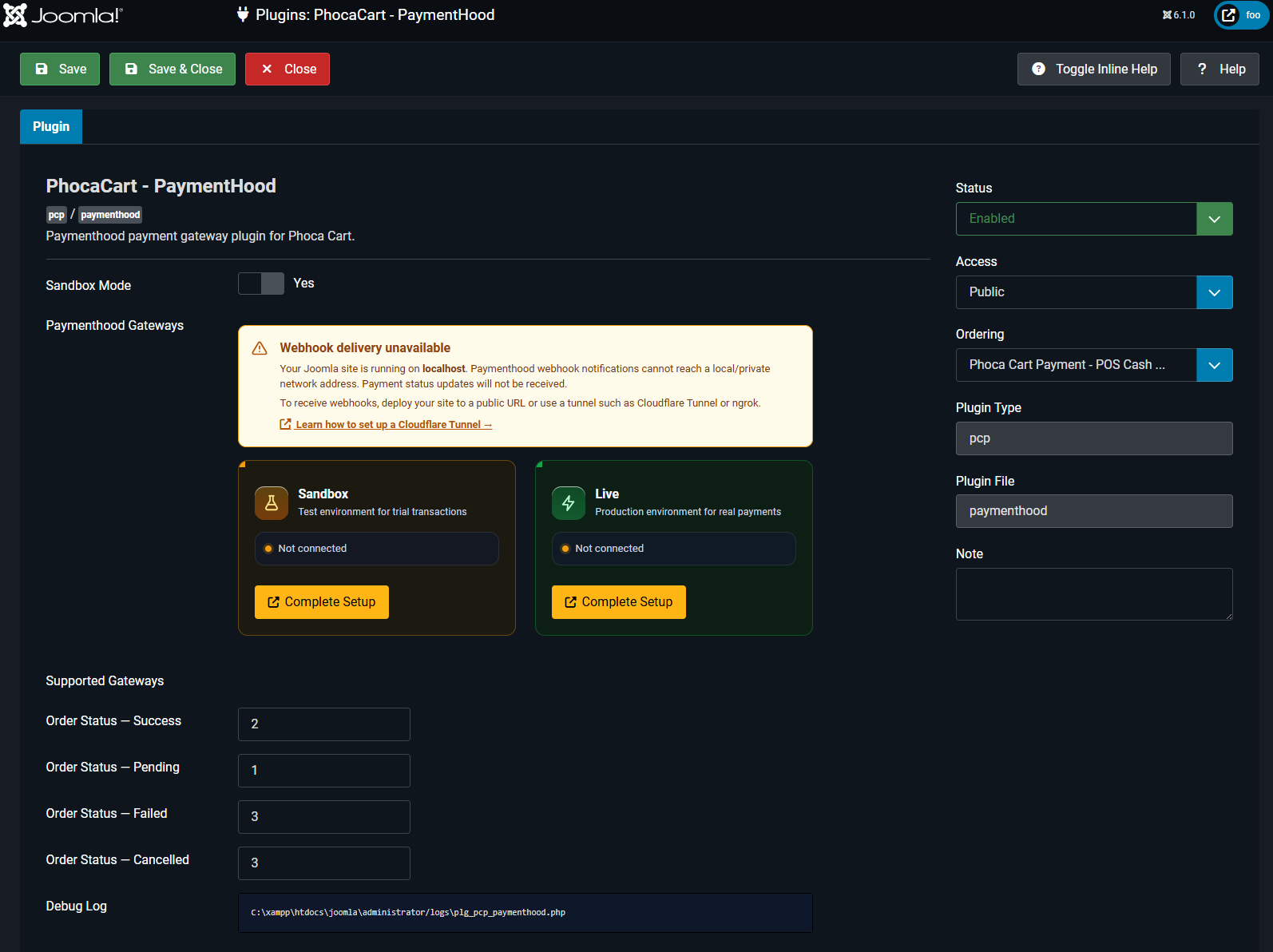 PaymentHood Setup - Sign Up
